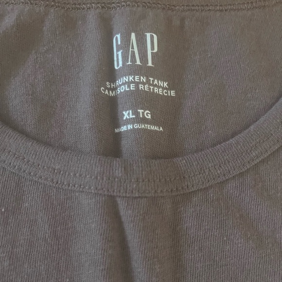 Brown GAP shrunken tank XL NWT - Picture 2 of 7